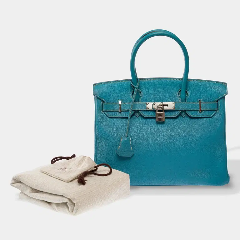 Birkin 30 Bleu Jean accessoires