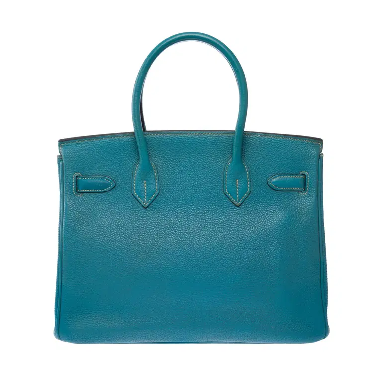 Birkin 30 Bleu Jean vue arrière