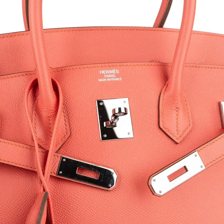 Birkin 35 Rose détail de la métallerie