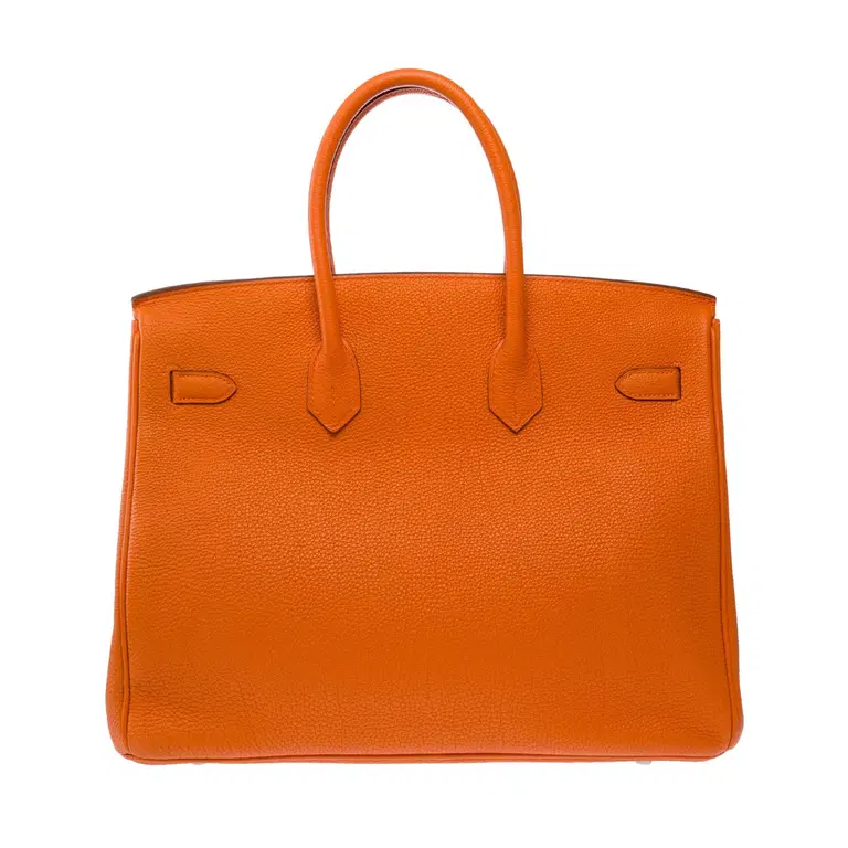 Birkin 35 Orange vue arrière