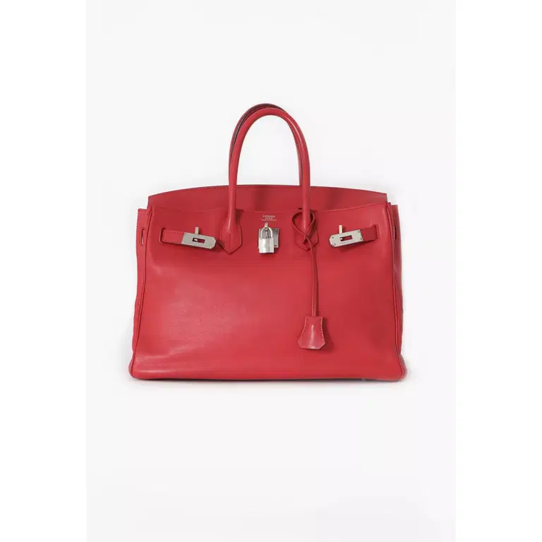 Birkin 35 Rouge vue de face