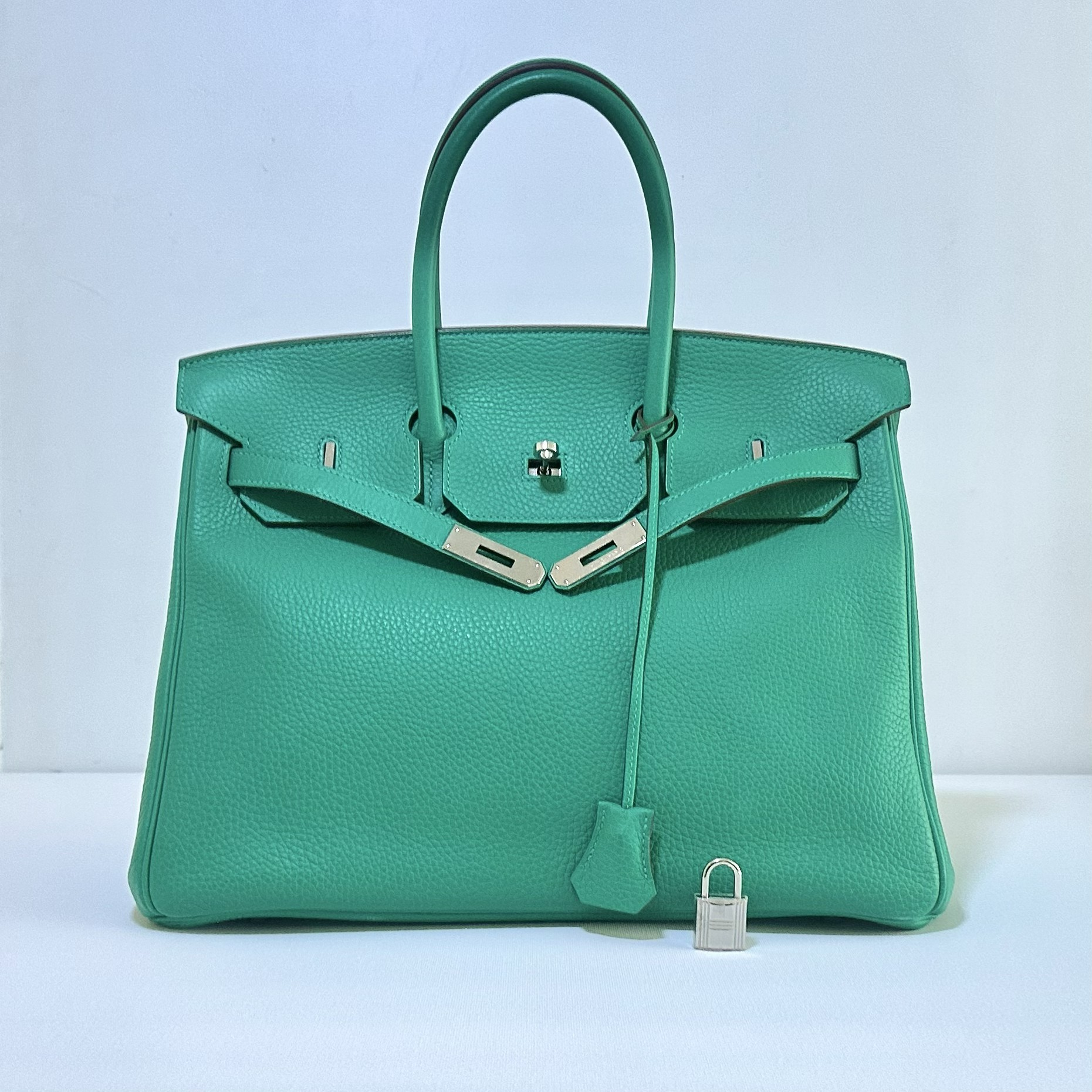 Hermès Birkin 35 Vert Menthe Clémence 2012